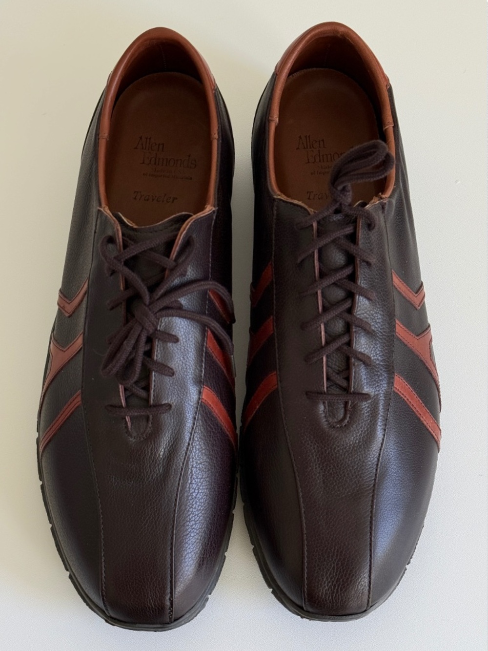 Allen Edmonds traveler Mens two tone Derby Sneaker Hybrid US size 13D